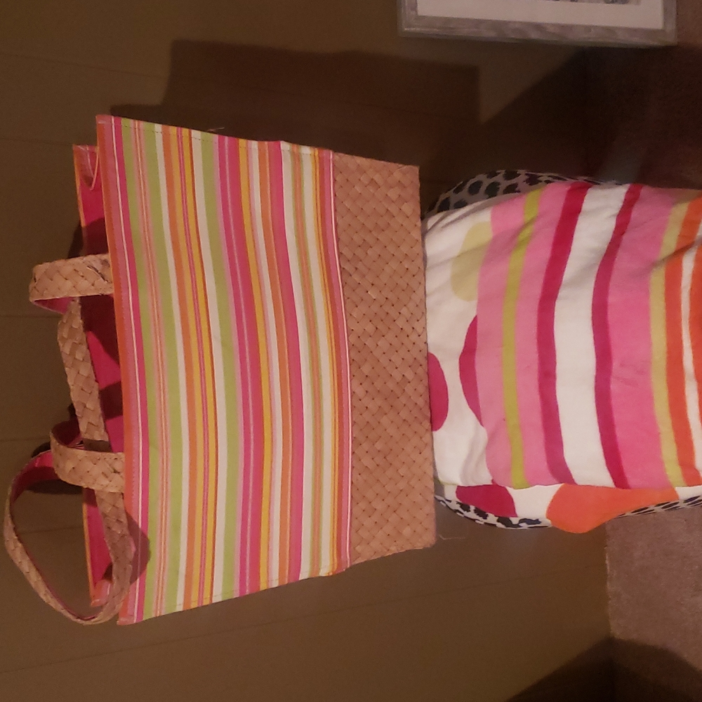 Beach bag with matching new towel.